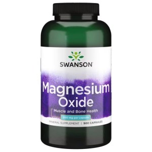 Magnesium Oxide 200 мг 500 капсули | Swanson Magnesium Oxide 200 мг 500 капсули | Swanson