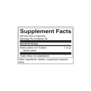 Max Strength Avena Sativa Male Stamina 575 мг 60 капсули | Swanson
