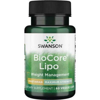 Maximum Strength BioCore Lipo 60 веге капсули | Swanson За подсилване на храносмилателната система на организма Подходящ за хора, които искат да отслабнат Добро средство за понижаване нивата на триглицериди и Maximum Strength BioCore Lipo 60 веге капсули 