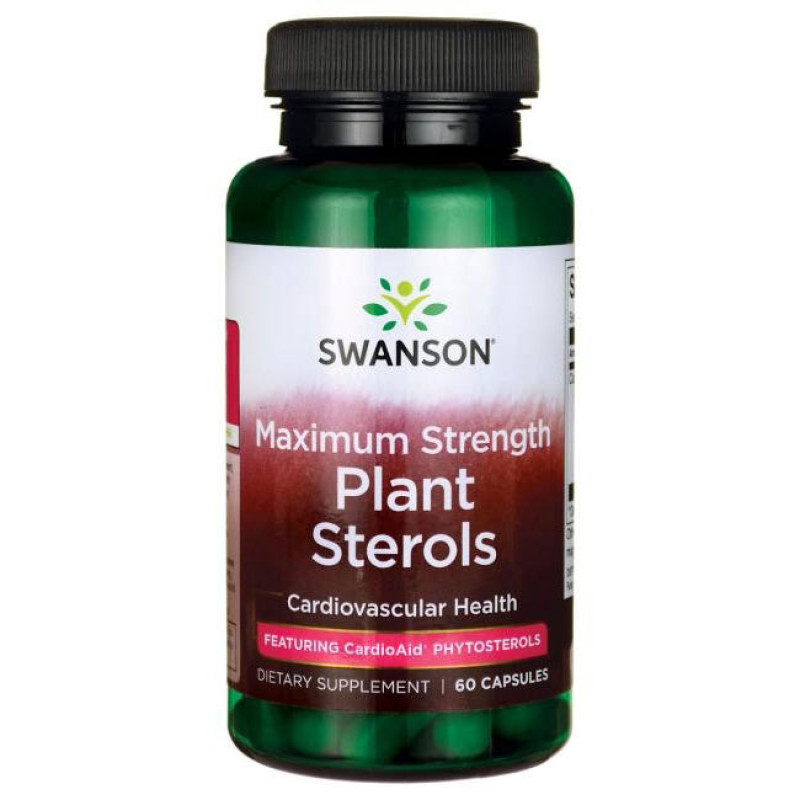 Maximum Strength Plant Sterols 60 капсули | Swanson