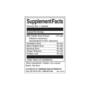 Milk Thistle Combination 60 капсули | Swanson Milk Thistle Combination 60 капсули | Swanson