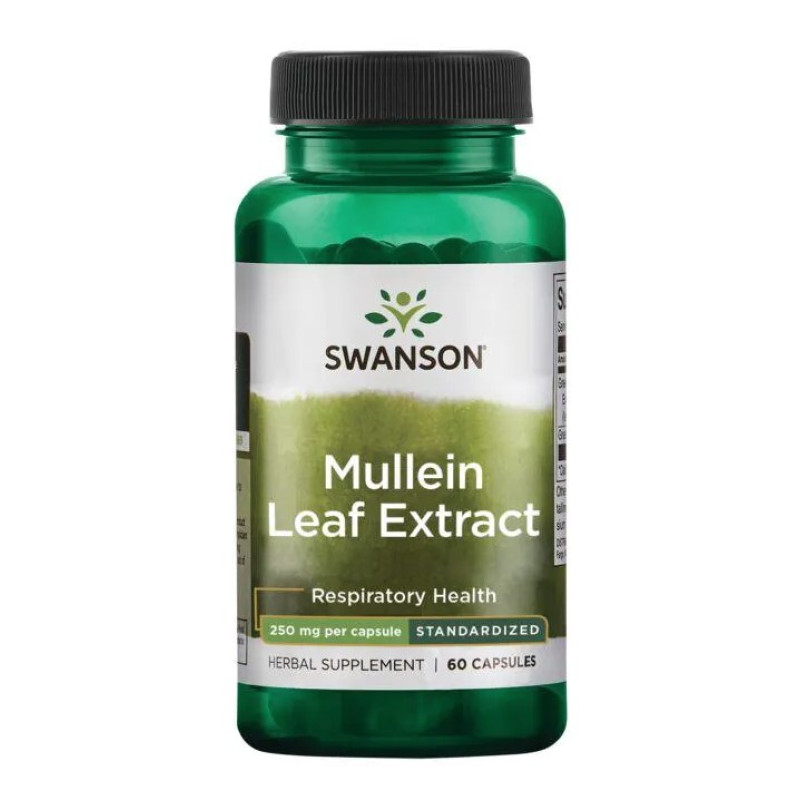 Mullein Leaf Extract 250 мг 60 капсули | Swanson