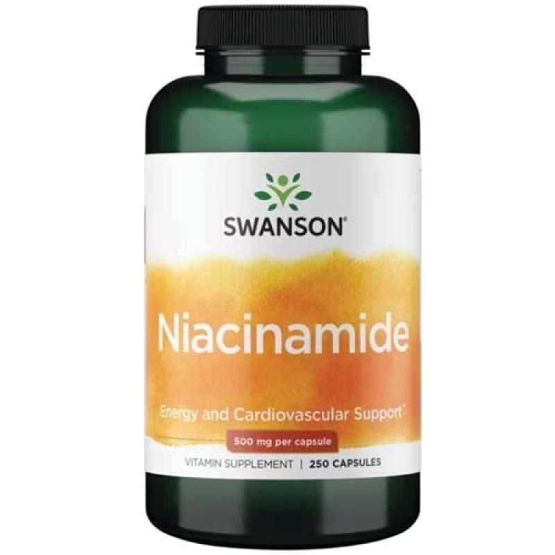 Niacinamide 500 мг 250 капсули | Swanson