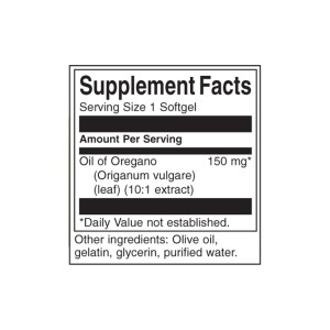 Oregano Oil 10:1 Extract 150 мг 120 гел-капсули | Swanson