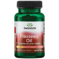 Organic Flaxseed Oil (OmegaTru) 1000 мг 100 гел-капсули | Swanson