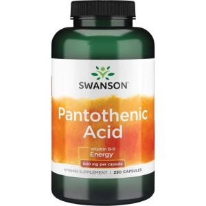 Pantothenic Acid 500 мг 250 капсули | Swanson