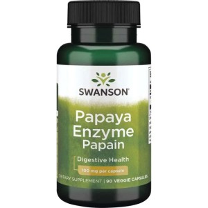 Papain Papaya Enzyme 100 мг 90 веге капсули | Swanson
