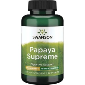 Papaya Supreme 50 мг 300 таблетки | Swanson