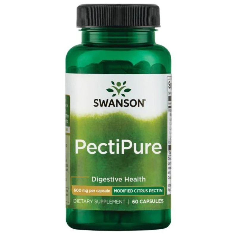 PectiPure Modified Citrus Pectin 600 мг 60 капсули | Swanson