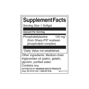 Phosphatidylserine 100 мг 90 гел-капсули | Swanson