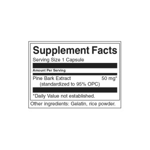 Pine Bark Extract 50 мг 100 капсули | Swanson
