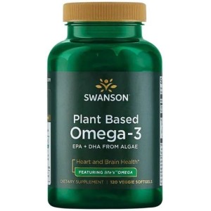 Plant Based Omega-3 120 веге капсули | Swanson