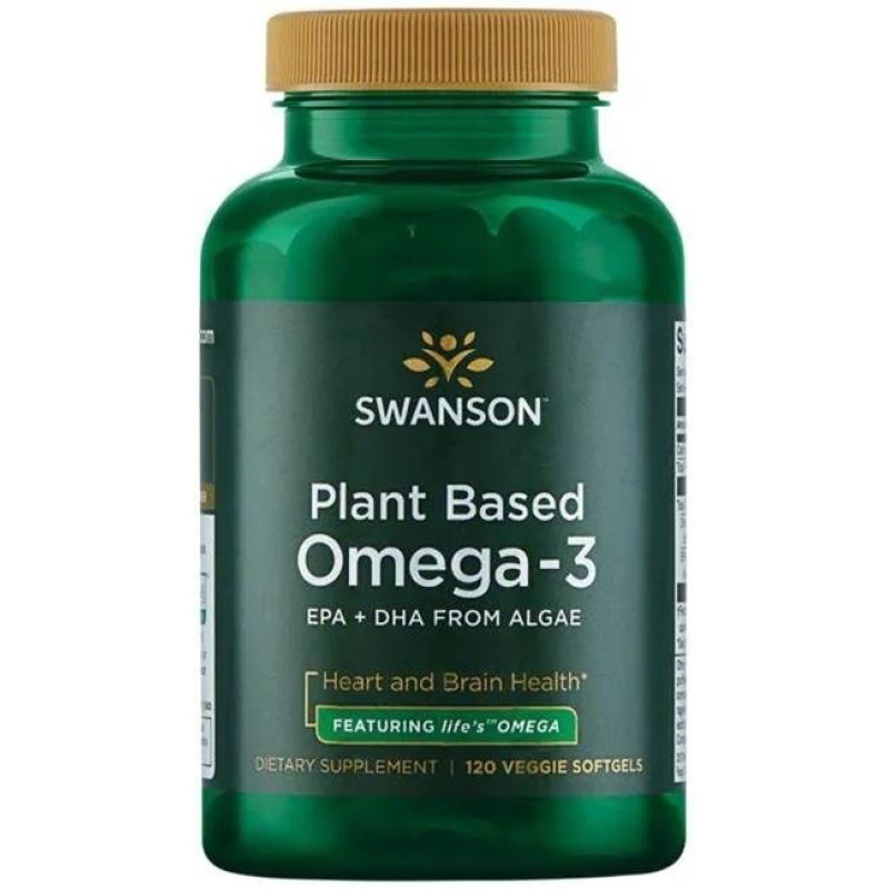 Plant Based Omega-3 120 веге капсули | Swanson
