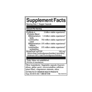 ProBiotic-4 3 млрд. CFU 60 веге капсули | Swanson