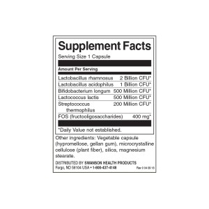Probiotic Complex 120 вегетариански капсули | Swanson