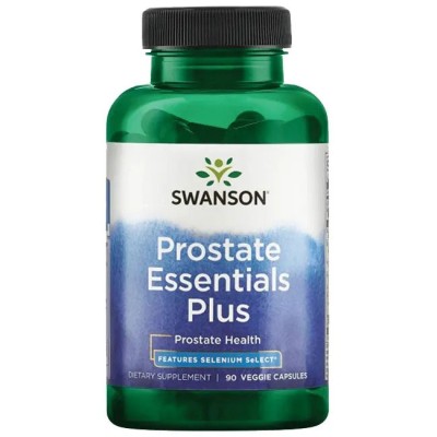 Prostate Essentials Plus 90 вегетариански капсули | Swanson Мощна,естествена подкрепа за функцията на простатата Подпомага здравето на уринарния тракт Помага при еректилна дисфункция Добавка за здравето на Prostate Essentials Plus 90 вегетариански капсули