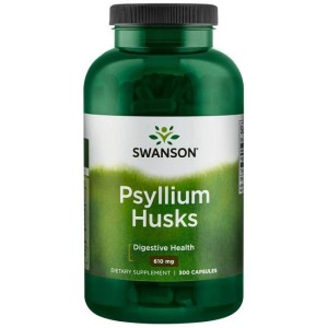 Psyllium Husks 610 мг 300 капсули | Swanson Psyllium Husks 610 мг 300 капсули | Swanson