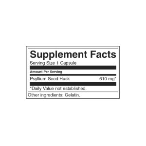 Psyllium Husks 610 мг 100 капсули | Swanson Psyllium Husks 610 мг 100 капсули | Swanson