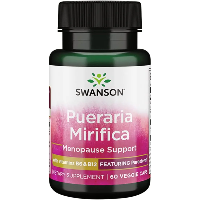 Pueraria Mirifica with B6 & B12 60 веге капсули | Swanson Pueraria Mirifica with B6 & B12 60 веге капсули | Swanson