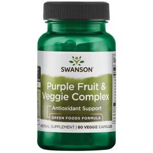 Purple Antioxidants Fruit & Veggie Complex 60 веге капсули | Swanson Purple Antioxidants Fruit & Veggie Complex 60 веге капсули | Swanson