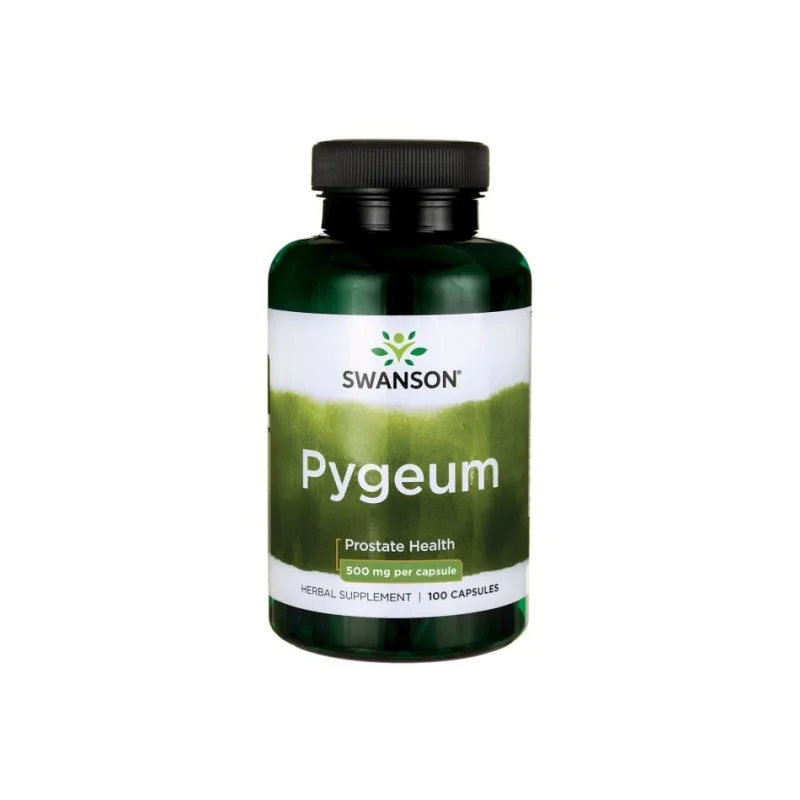 Pygeum 500 мг 100 капсули | Swanson Подпомага нормалната функция на простатната жлеза Подкрепя здравето на пикочните пътища Благоприятно повлиява нуждата от чести нощни уринирания Нормализира сексуалната ф Pygeum 500 мг 100 капсули | Swanson Подпомага нор