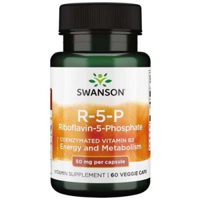 R-5-P Riboflavin-5-Phosphate 50 мг 60 веге капсули | Swanson R-5-P Riboflavin-5-Phosphate 50 мг 60 веге капсули | Swanson