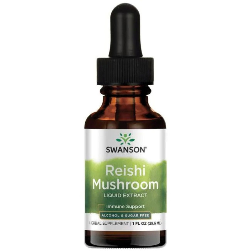 Reishi Mushroom Liquid Extract 29,6 мл | Swanson