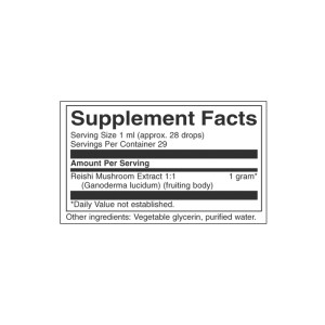 Reishi Mushroom Liquid Extract 29,6 мл | Swanson