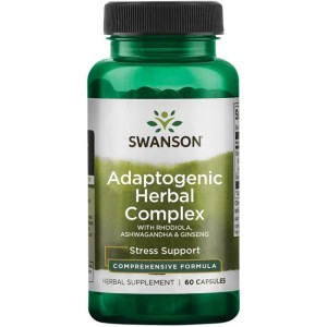 Rhodiola Ashwagandha Ginseng Complex 60 капсули | Swanson
