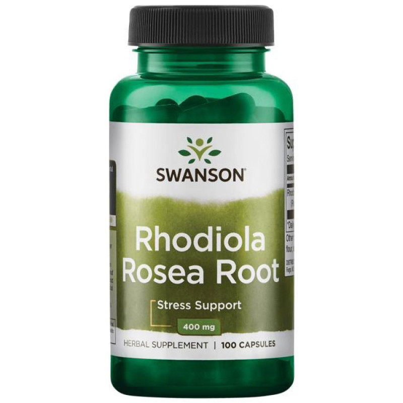 Родиола (Rhodiola Rosea Root) 400 мг 100 капсули | Swanson