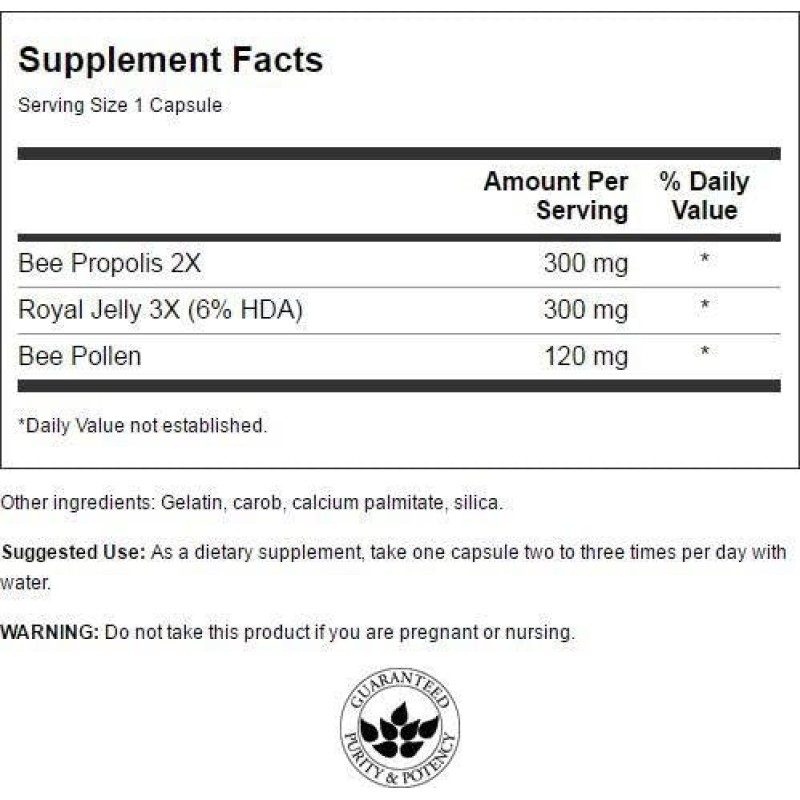 Royal Jelly Propolis Complex 60 капсули | Swanson Royal Jelly Propolis Complex 60 капсули | SwansonМощен антиоксидант
За силен имунитет и добро здраве
Дарява с повече сила и енергия
Прополис Комплекс на капсули е на топ цена от SwansonК [Royal Jelly Propolis Complex 60 капсули | Swanson Мощен антиоксидант За силен имунитет и добро здраве Дарява с повече сила и енергия Прополис Комплекс на капсули е на топ цена от Swanson Какво з
