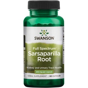 Sarsaparilla Root 450 мг 60 капсули | Swanson