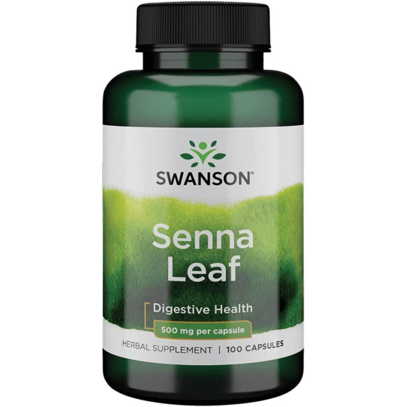Senna Leaf 500 мг 100 капсули | Swanson