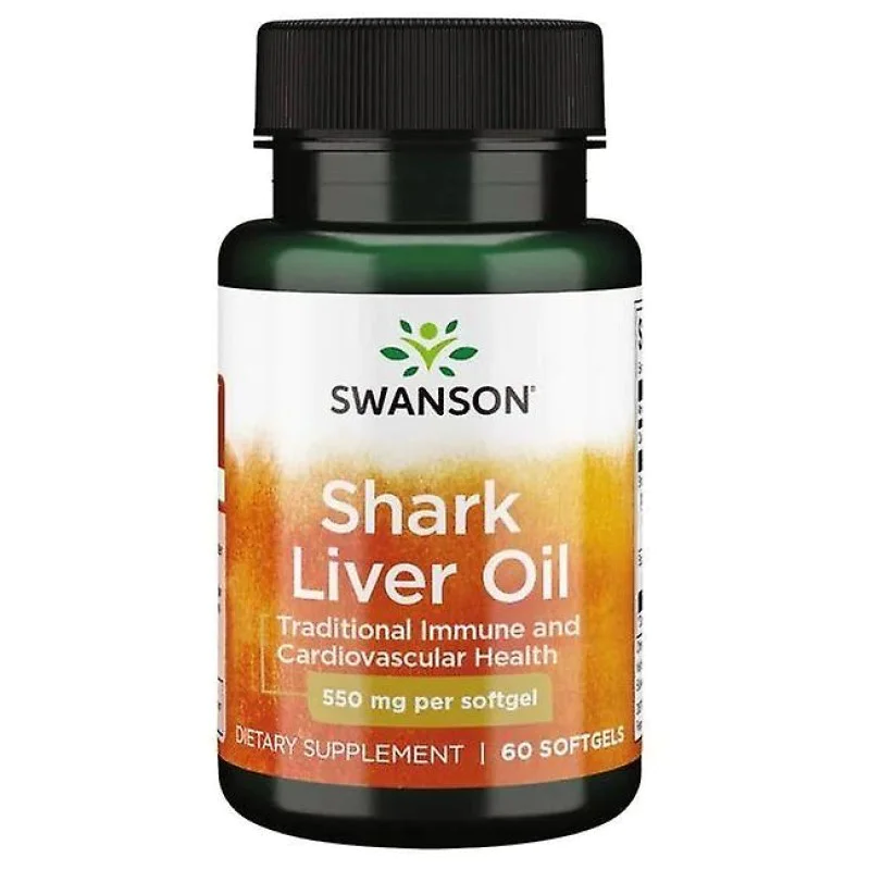 Shark Liver Oil 555 мг 60 гел-капсули | Swanson