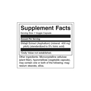Shilajit Extract 400 мг 60 веге капсули | Swanson