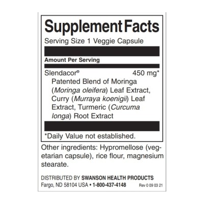[Slimming Thermogenic Complex 450 мг 60 веге капсули | Swanson За постигане на идеална фигура Подпомага бързото топене на килограми Помага за отстраняване на излишните мазнини Регулира нивата на кръвната за