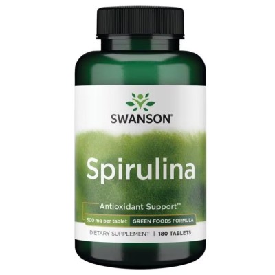 Spirulina 500 мг 180 таблетки | Swanson Spirulina 500 мг 180 таблетки | Swanson