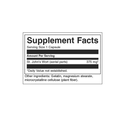 St. Johns Wort 375 мг 60 капсули Swanson Много подходящ за хора, подложени на ежедневен стрес и напрежение Срещу различни форми на депресия Добро средство за повишаване на настроението и положителните ем St. Johns Wort 375 мг 60 капсули Swanson Много подх