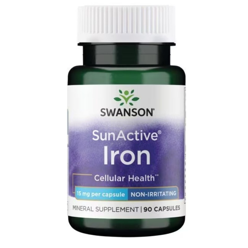 SunActive Iron 15 мг 90 капсули | Swanson
