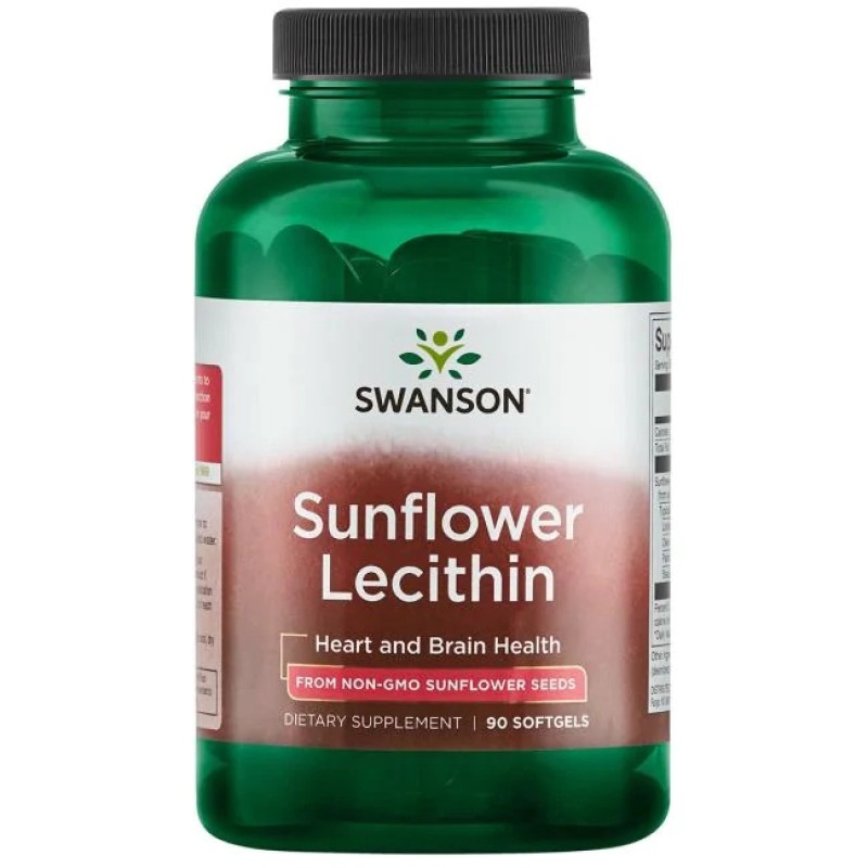 Sunflower Lecithin 90 гел-капсули | Swanson