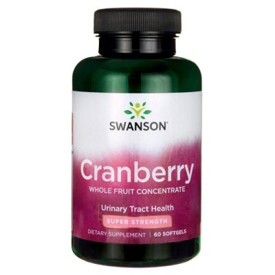 Super Strength Cranberry Concentrate 60 гел-капсули | Swanson Максимална антиоксидантна сила от природата Грижи се за здравето на отделителната система Подкрепа на имунната система Super Strength Cranberry Super Strength Cranberry Concentrate 60 гел-капсу