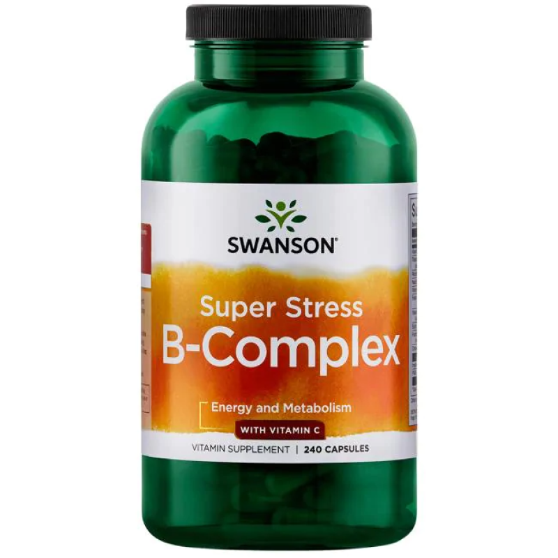 Super Stress B Complex 240 капсули | Swanson Много от елементите, влизащи в състава на този продукт, са част от храната, която приемаме ежедневно. Основните хранителни вещества в B complex помагат на храната Super Stress B Complex 240 капсули | Swanson Мн