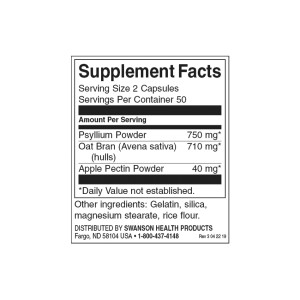 Tri-Fiber Complex 100 капсули | Swanson
