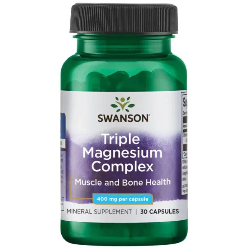 Triple Magnesium Complex 400 мг 30 капсули | Swanson Triple Magnesium Complex 400 мг 30/100/300 капсули | SwansonПодпомага състоянието при редица хронични заболявания
Подобрява съня и действа успокояващо
Срещу изтръпване на крайниците
Три отд Triple Magnesium Complex 400 мг 30/100/300 капсули | Swanson Подпомага състоянието при редица хронични заболявания Подобрява съня и действа успокояващо Срещу изтръпване на крайниците Три отделни източника Triple Magnesium Complex 400 мг 30/100/300 капсули