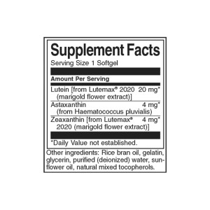 Ultimate Ocular Antioxidant feat. Lutemax 30 гел-капсули | Swanson Ultimate Ocular Antioxidant feat. Lutemax 30 гел-капсули | Swanson