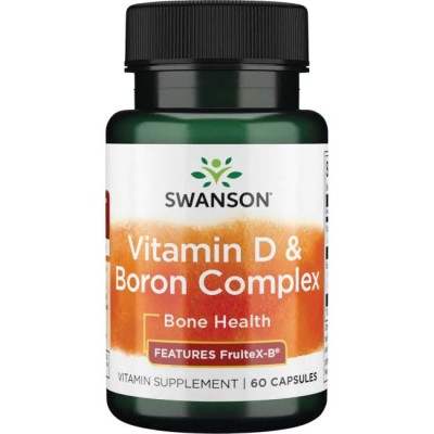 Vitamin D & Boron 60 Капсули | Swanson Витамин D ви помага да усвоявате и използвате калций, което от своя страна помага за поддържане на здравината и плътността на костите Витамин D също поддържа здрава иму Vitamin D & Boron 60 Капсули | Swanson 