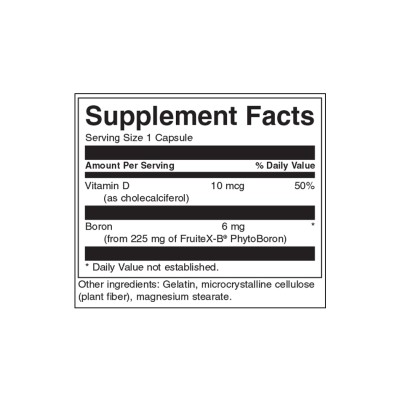 Vitamin D & Boron 60 Капсули | Swanson Витамин D ви помага да усвоявате и използвате калций, което от своя страна помага за поддържане на здравината и плътността на костите Витамин D също поддържа здрава иму Vitamin D & Boron 60 Капсули | Swanson 