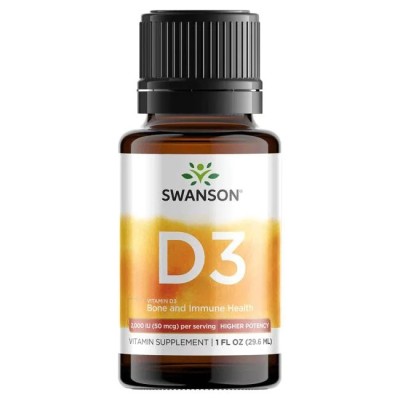 Vitamin D3 Liquid Drops 29.6 мл | Swanson Vitamin D3 Liquid Drops 29.6 мл | Swanson