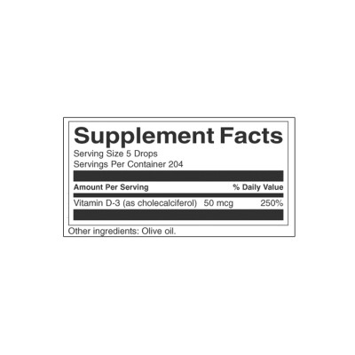 Vitamin D3 Liquid Drops 29.6 мл | Swanson Vitamin D3 Liquid Drops 29.6 мл | Swanson