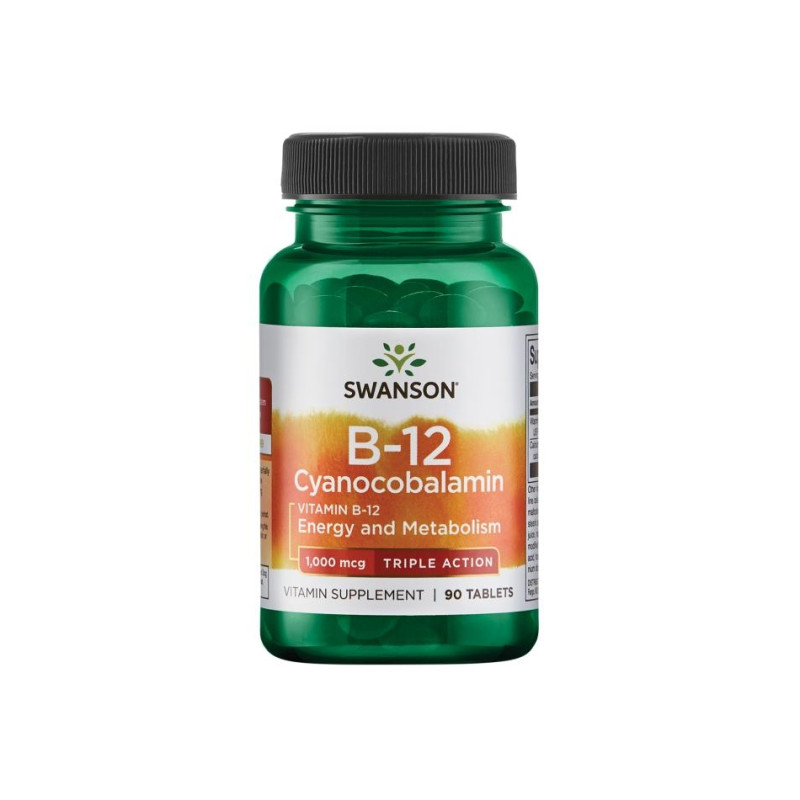 Vitamin Triple Action B-12 1000 мкг 90 Таблетки | Swanson